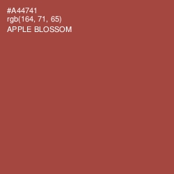 #A44741 - Apple Blossom Color Image