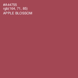 #A44755 - Apple Blossom Color Image