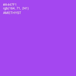 #A447F1 - Amethyst Color Image