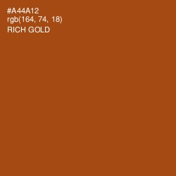 #A44A12 - Rich Gold Color Image