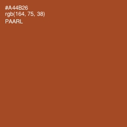 #A44B26 - Paarl Color Image