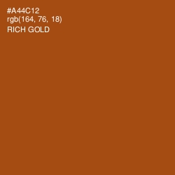 #A44C12 - Rich Gold Color Image