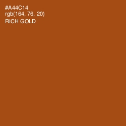 #A44C14 - Rich Gold Color Image