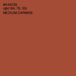 #A44C35 - Medium Carmine Color Image