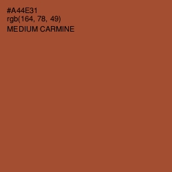 #A44E31 - Medium Carmine Color Image