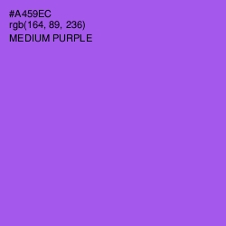 #A459EC - Medium Purple Color Image
