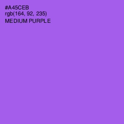 #A45CEB - Medium Purple Color Image