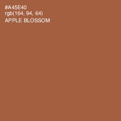 #A45E40 - Apple Blossom Color Image