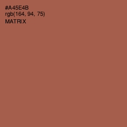 #A45E4B - Matrix Color Image