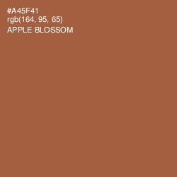 #A45F41 - Apple Blossom Color Image