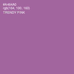 #A464A0 - Trendy Pink Color Image