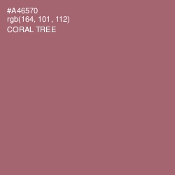#A46570 - Coral Tree Color Image