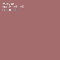 #A46C6D - Coral Tree Color Image