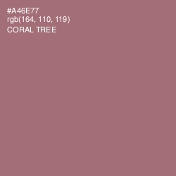 #A46E77 - Coral Tree Color Image