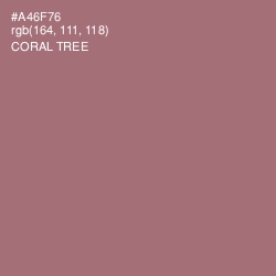 #A46F76 - Coral Tree Color Image