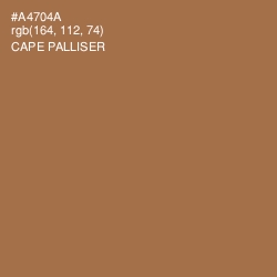 #A4704A - Cape Palliser Color Image