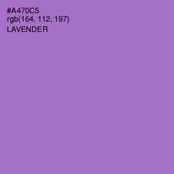#A470C5 - Lavender Color Image