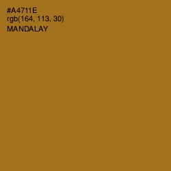 #A4711E - Mandalay Color Image