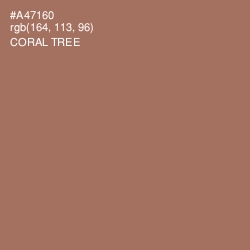 #A47160 - Coral Tree Color Image