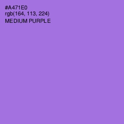 #A471E0 - Medium Purple Color Image