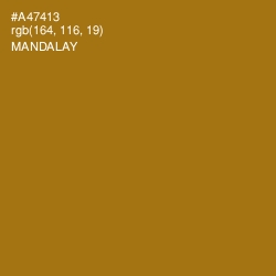 #A47413 - Mandalay Color Image