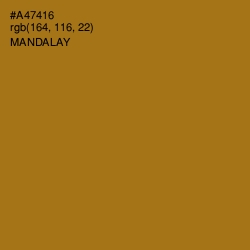 #A47416 - Mandalay Color Image