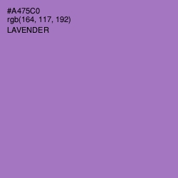 #A475C0 - Lavender Color Image