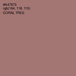 #A47673 - Coral Tree Color Image