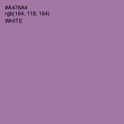 #A476A4 - Wisteria Color Image