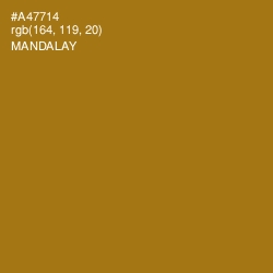 #A47714 - Mandalay Color Image