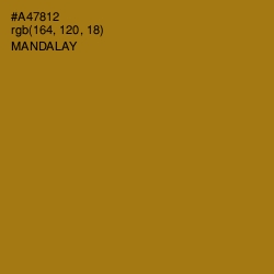 #A47812 - Mandalay Color Image