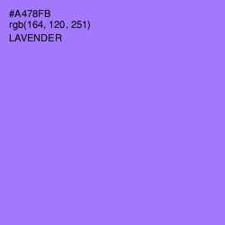 #A478FB - Lavender Color Image
