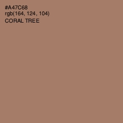 #A47C68 - Coral Tree Color Image