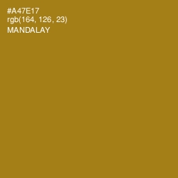 #A47E17 - Mandalay Color Image