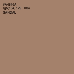 #A4816A - Sandal Color Image