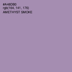 #A48DB0 - Amethyst Smoke Color Image