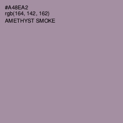 #A48EA2 - Amethyst Smoke Color Image