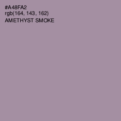 #A48FA2 - Amethyst Smoke Color Image