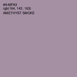 #A48FA3 - Amethyst Smoke Color Image