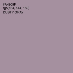 #A4909F - Dusty Gray Color Image