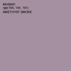 #A490A1 - Amethyst Smoke Color Image