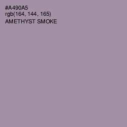 #A490A5 - Amethyst Smoke Color Image