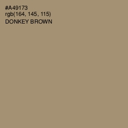 #A49173 - Donkey Brown Color Image