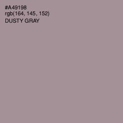 #A49198 - Dusty Gray Color Image