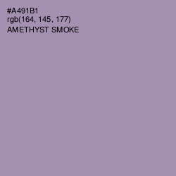 #A491B1 - Amethyst Smoke Color Image