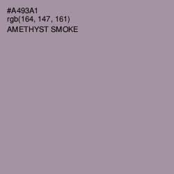 #A493A1 - Amethyst Smoke Color Image