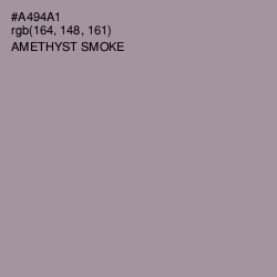 #A494A1 - Amethyst Smoke Color Image