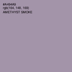 #A494A9 - Amethyst Smoke Color Image