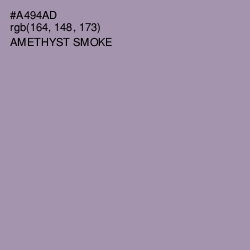 #A494AD - Amethyst Smoke Color Image