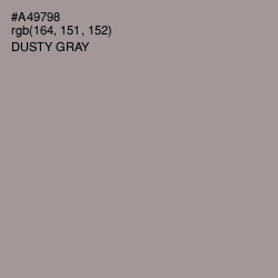 #A49798 - Dusty Gray Color Image
